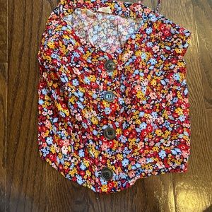 💜 2 for $25 💜 Garage bright flower tank